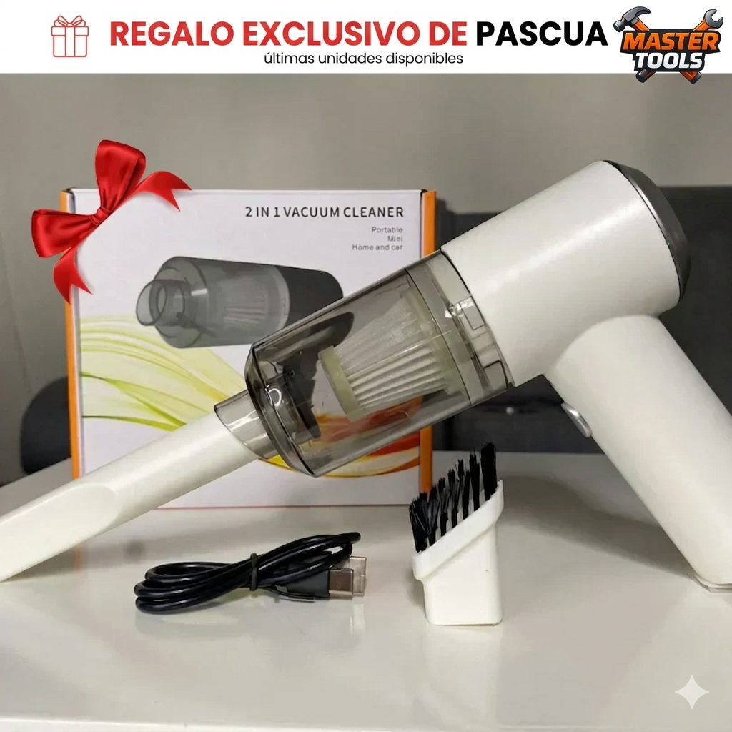 COMBO : Hidrolavadora + (Aspiradora Portátil + Doble Batería + Maletín)